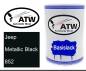 Preview: Jeep, Metallic Black, 852: 500ml Lackdose, von ATW Autoteile West.